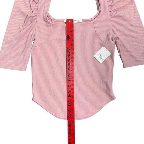Free People We The Free Night Lily Top Pale Mauve‎ Women’s Size Small NWT - Picture 7 of 8